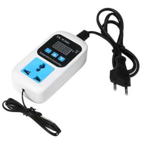 جهاز تحكم في درجة الحرارة إلكتروني XK-W2001 بقوة 1500 واط، مفتاح تحكم في الترموستات مع مجس، قابس أوروبي للتركيب في الفتحة/السطح، عزل عالي - Product Image 6