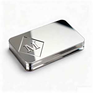 Tarjeta de Visita Metálica de Lujo Personalizada, Tamaño Tarjeta de Crédito, para Membresía VIP, con Logotipo Grabado con Láser, con su Propio Diseño - Product Image 1