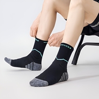 Chaussettes de sport professionnelles pour hommes, écologiques, jetables, respirantes, pour activités de plein air, décontractées, saison automne, avec bordure inférieure.