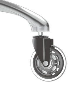 Neue heiße Produkte 4er-Set Rollen Gewindes tiel für Bürostuhl 11*22mm <span class=keywords><strong>PU</strong></span> Soft Office Chair Rollen rad - Product Image 3