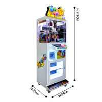 Nouveau produit à revenu élevé planète Lian Meng cadeau à pièces jeu Clip autocollant Snack Type Clip Machine de jeu