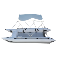 Bateau pneumatique gonflable en PVC pour la pêche à la ligne, type catamaran, en promotion