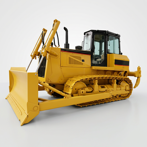 รถดันดินตีนตะขาบ CAT D6G สีเหลือง มือสอง ผลิตในญี่ปุ่นแท้ พร้อมเครื่องยนต์ไฮดรอลิกและชิ้นส่วนหลักๆ สำหรับงานหนัก ความสูง 3.27 เมตร - Product Image 1