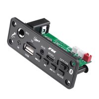 MP3 Bluetooth Güç Amplifikatörü Kod Çözme Kartı 2 * 3W Mikrofon Soketi ile MIC Bluetooth U Disk TF Kart AUX Yayını