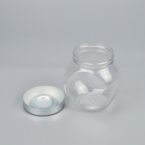 Frasco de plástico transparente de 220 ml con tapa a presión redonda, contenedor de almacenamiento de alimentos para dulces, frutos secos, té de hierbas y envasado. - Product Image 3