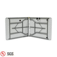 Ensemble table et chaises modernes et portables en plastique Table pliante pour banquets, hôtels, fêtes et événements avec 4 ensembles de chaises