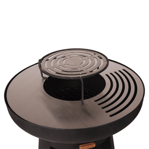 Venta Directa de Fábrica, Brasero Multifuncional para Exterior, Plancha de <span class=keywords><strong>Leña</strong></span>, <span class=keywords><strong>Parrillas</strong></span> de Acero al Carbono Negro con Palo para <span class=keywords><strong>Leña</strong></span> - Product Image 3