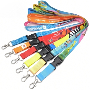 Customized Logo Accept Eco-Friendly Fashionable High Quality Cartoon Style Polyester Lanyard Card Holder ID Card Badge Holder