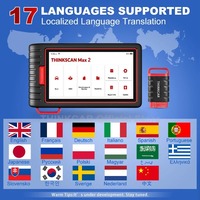 Herramienta de Diagnóstico Automotriz para Sistema Completo Original THINKCAR ThinkScan Max 2 Escáner OBD2 MAX2 con Actualización Gratuita y Codificación de ECU PK ThinkTool Mini