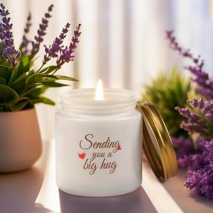 <strong>Personalized</strong> Birthday <strong>Gifts</strong> for Women Sister Mom Wife <strong>Girlfriend</strong> Soothing Lavender Candle Custom Spa Relaxation <strong>Gift</strong> Set for Her - Product Image 4