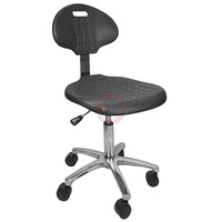 Chaise de laboratoire moderne anti-statique |   Sièges ergonomiques antistatiques en cuir PU pour travaux électroniques et utilisation en entrepôt