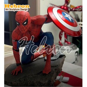 Sculpture Avengers Spider-Man en FRP, héros <span class=keywords><strong>de</strong></span> film Hulk Iron Man, ornements Marvel - Product Image 4