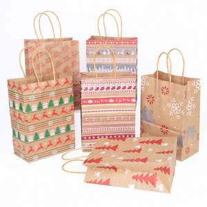 Wholesale Custom Kraft Paper <b>Bags</b> Print Handheld Rope Design Packaging <b>Gift</b> <b>Bags</b> Customizable Logo - Product Image 5