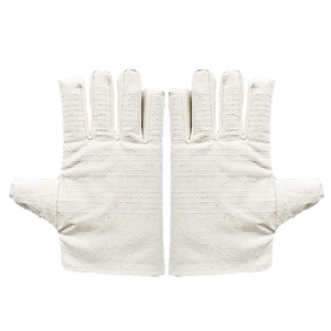 Guantes de lona para soldadura, de 24 líneas, gruesos, resistentes al calor, de doble capa, para operaciones de soldadura eléctrica - Product Image 1