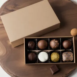 הדפסת עיצוב חדש עבור קג 'אס פארה בובונים שוקולד גליליות קופסת נייר קופסת מתנה