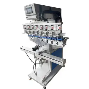 MaTal-eight Color Pad Printing Machine, Multi-color Shuttle Oil Basin Pad Printing Machine Shuttle LOGO Pad Printing