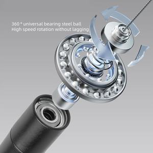 <span class=keywords><strong>Cuerda</strong></span> <span class=keywords><strong>de</strong></span> salto <span class=keywords><strong>de</strong></span> velocidad, rodamiento <span class=keywords><strong>de</strong></span> bolas giratorio <span class=keywords><strong>de</strong></span> 360 °, mango antisalto <span class=keywords><strong>de</strong></span> aluminio para entrenamiento físico, ejercicios deportivos <span class=keywords><strong>de</strong></span> boxeo - Product Image 5