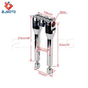 <span class=keywords><strong>Guidon</strong></span> de Moto de Style Thug 2.5 "Pullback pour Harley Softail Dyna Street Bob Sportster CNC Straight 10" 11 "Bar Riser - Product Image 3