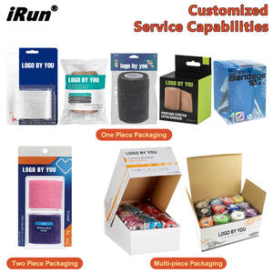 Bandages élastiques auto-adhésifs de couleurs personnalisées IRun Bandage coloré flexible imperméable à l'eau Bandages adhésifs élastiques non tissés - Product Image 5