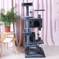 Meilleures ventes : Arbre à chat en sisal avec hamac et niche, structure basique en peluche, direct usine