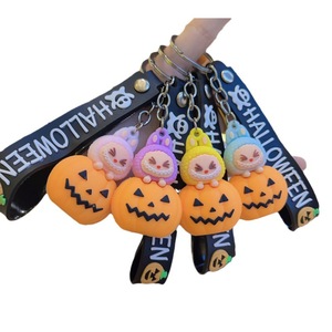 Porte-clés citrouille d'Halloween de dessin animé mignon pour sac d'école accessoires décoration fête porte-clés pendentif - Product Image 5