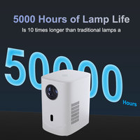 Proyektor Android Mini PC Portabel B6 Grosir, Layar LCD Tertutup 720P 120 Lumens dengan Speaker Terintegrasi untuk Home Theater