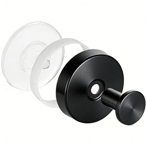Stainless Steel Suction Cup <b>Hook</b> Self Adhesive Wall Mounted For Bathroom <b>Kitchen</b> Bedroom - Product Image 2
