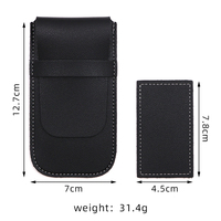 Étui de voyage rectangulaire en similicuir gaufré pour montre, pochette anti-poussière pour bracelet, sac de rangement individuel en PU, cadeau tendance pour homme
