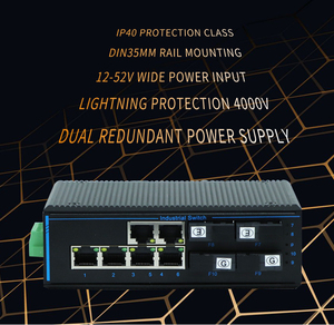 สวิตช์อีเธอร์เน็ตแบบจัดการได้ระดับอุตสาหกรรม L2 กิกะบิต 4 พอร์ต SFP 6 พอร์ต RJ45 พร้อมระบบ Web NMS สำหรับระบบอัตโนมัติในโรงงาน - Product Image 2