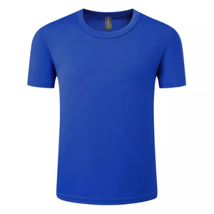 T-shirt à col rond personnalisable en polyester, séchage rapide, fin, pour usage quotidien, impression de logo publicitaire, vêtements de sport - Product Image 2