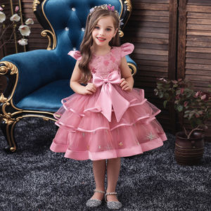 Robe de soirée classique pour fille, style noble, pour fête de famille, robe de princesse magnifique verte, paillettes brillantes, vêtements pour enfants - Product Image 6