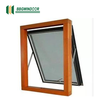 Fenêtre à auvent en aluminium à double vitrage Lukliving, cadre en aluminium
