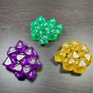 ลูกเต๋าอะคริลิคทรงกลมหลายเหลี่ยม สีโปร่งแสงหลากสี รุ่น Spot DND10 สำหรับเกมบนโต๊ะ ของตกแต่งสำหรับกลุ่มกิจกรรม - Product Image 3