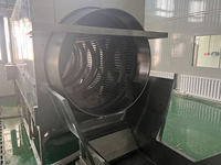 Machine à laver industrielle personnalisée en acier au carbone pour légumes et fruits, à tambour rotatif, avec moteur pour usage en restaurant, 220V/380V 3.5KW