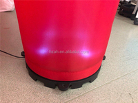 Bougie gonflable de taille personnalisée avec lumière LED Bougie rouge gonflable pour la décoration de fête en plein air
