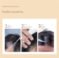 Brosse applicatrice pour le cuir chevelu, peigne pour traitement des racines des cheveux, distributeur de liquide médicinal, d'huile essentielle, de sérum, masseur de tête à vibration EMS