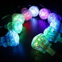 Éclairage ponctuel SHIJI pour manèges de fête foraine, 60 mm, éclairage publicitaire RGB 18 LED, lumières à points LED cabochon