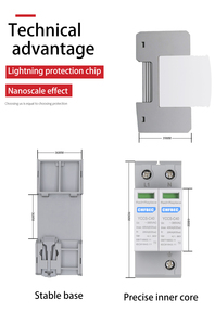 Protector de Sistema Solar de <span class=keywords><strong>2</strong></span> Polos SPD DC 10kA~20kA 20kA~40kA, Protector de Sobretensión para el Hogar, Dispositivo de Protección Contra Sobretensiones de Bajo Voltaje - Product Image 5