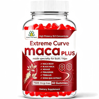 Gummies Black Maca Plus pour adultes, pour des fesses volumineuses et des courbes extrêmes, à base de racine de Maca noire pour améliorer la vitalité chez les hommes et les femmes, booster fessier