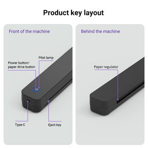 Mini stampante termica portatile ricaricabile per stencil Bluetooth A4 per compiti scolastici e tatuaggi in movimento-Stock - Product Image 5