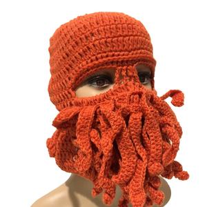 Vendite calde Crochet uomo donna polpo maschera barba cappello Cosplay <span class=keywords><strong>Beanie</strong></span> - Product Image 1