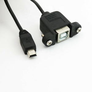 <span class=keywords><strong>Cable</strong></span> de <span class=keywords><strong>Impresora</strong></span> USB 2.0 B Hembra de Montaje en Panel <span class=keywords><strong>a</strong></span> Mini USB de 5 Pines - Product Image 2
