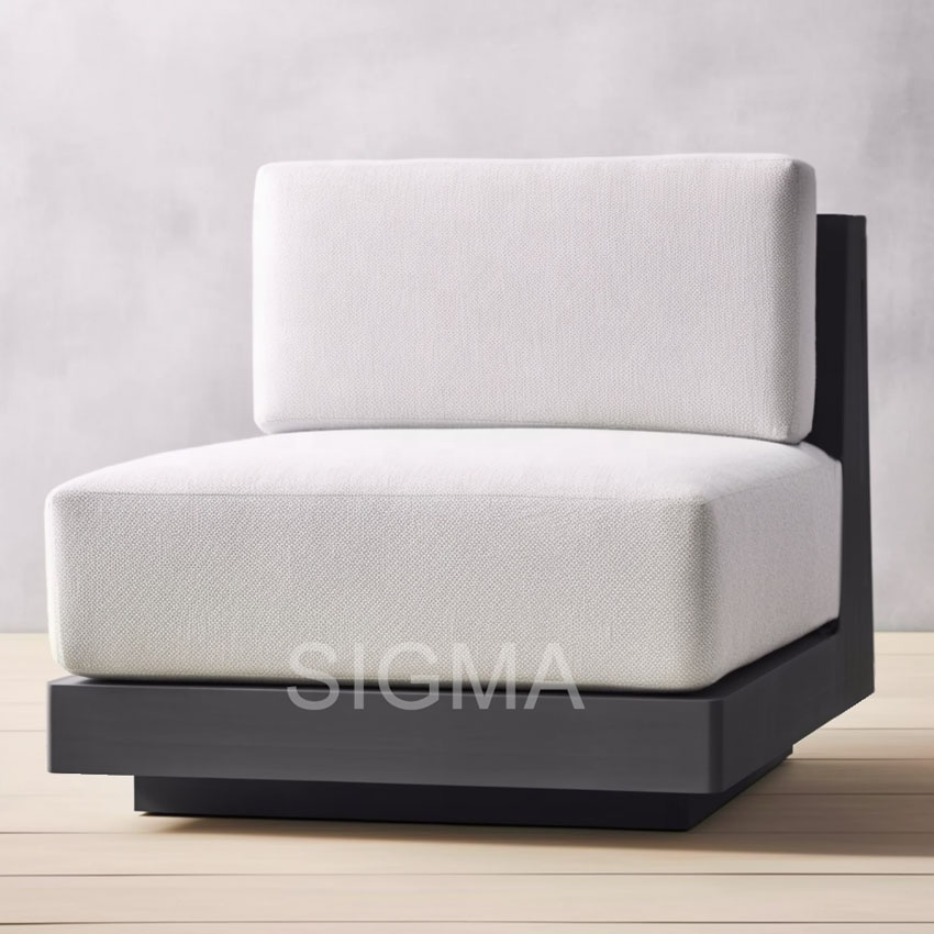 Hot sale modern hotel outdoor sofa set aluminum furniture garden sofa sectional