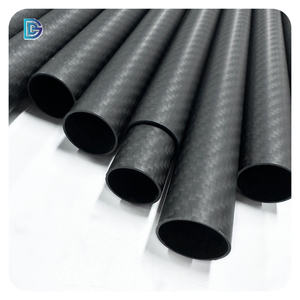 Tamaños de tubería de fibra de carbono 3K de alta resistencia de 6mm a 50mm Longitudes personalizables Tubo de fibra de carbono de gran diámetro - Product Image 1