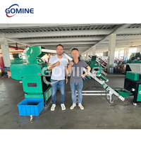 Équipement complet de pré-déchiquetage efficace, de transport, de séparation magnétique, de granulation et de récupération de fils de cuivre par table à air