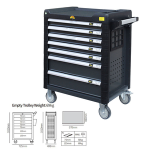 Ensemble de chariot à outils robuste 7 tiroirs 56x74x87cm <span class=keywords><strong>Garage</strong></span> Atelier Stockage polyvalent Collection d'outils 352 pièces <span class=keywords><strong>Auto</strong></span> - Product Image 2
