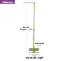 Kit de nettoyage de vitres professionnel 2 en 1 avec poignée en plastique, chiffon en microfibre et raclette, outil de nettoyage de vitres