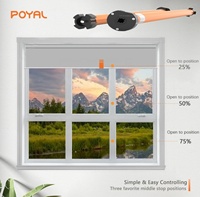 Moteur de store enrouleur intelligent avec télécommande, fonction de sécurité, pour usage intérieur, recharge solaire et Type-C, compatible Wi-Fi