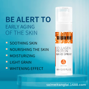 Semprotan Nano Kolagen Lintas Batas Melembapkan Menghidrasi Mengencangkan Cairan Asli untuk Perawatan Kulit Menenangkan Energi - Product Image 3