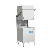 Lave-vaisselle commercial entièrement automatique certifié, type hotte professionnelle pour utilisation en restauration, avec service OEM CE ETL disponible